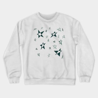 Simple geometric star shapes pattern Crewneck Sweatshirt